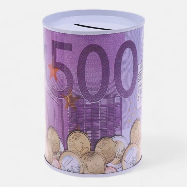 Tirelire en métal pour collection de pièces