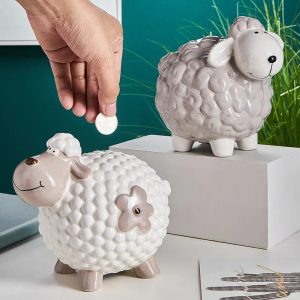 Tirelire en forme de mouton pour enfants