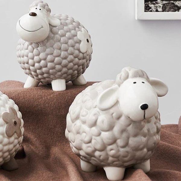 Tirelire animale en forme de mouton mignon
