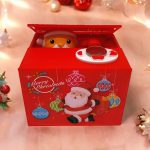 Tirelire colorée sur le thème de Noël pour épargner