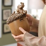 Tirelire en bois écologique, cadeau idéal