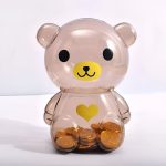 Accessoire de décoration : tirelire ours pour bébé