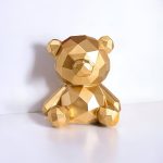 Tirelire ours dorée, cadeau idéal pour les petits