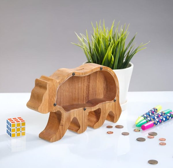 Tirelire ours polaire design moderne et ludique