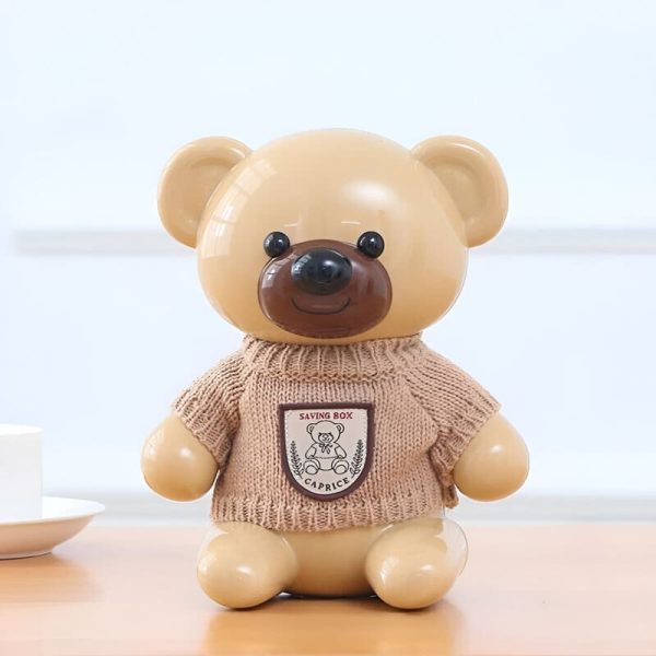 Tirelire ourson pour collectionneurs d'animaux