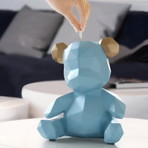 Tirelire ourson pour cadeau de baptême