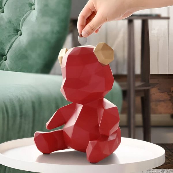Tirelire ourson design mignon pour enfants