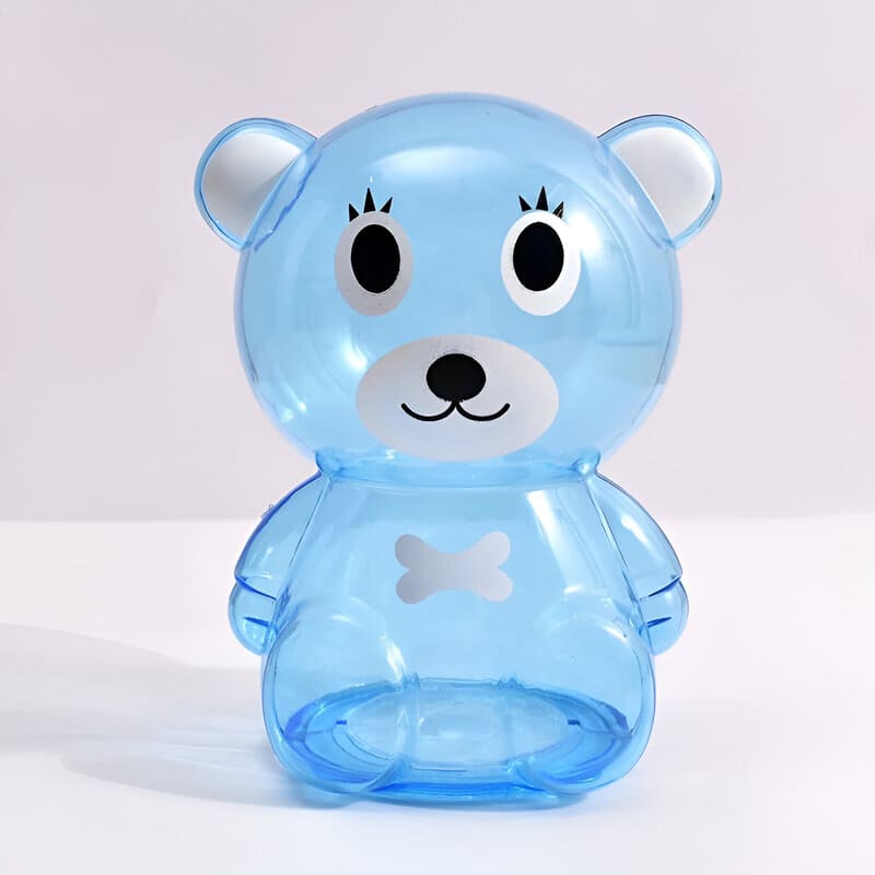 Tirelire ourson bleu en céramique pour enfants