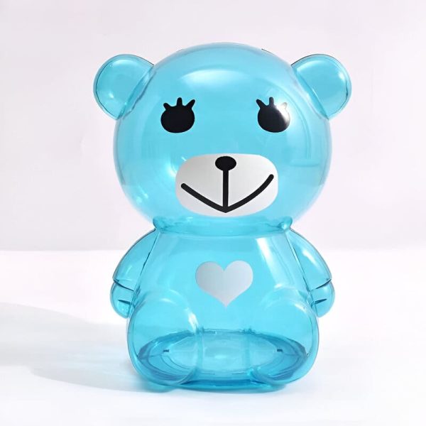 Ourson bleu adorable, tirelire décorative pour chambre d'enfant
