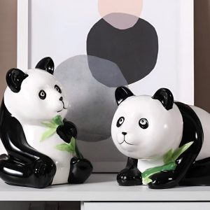 Panda céramique pour économiser de l'argent