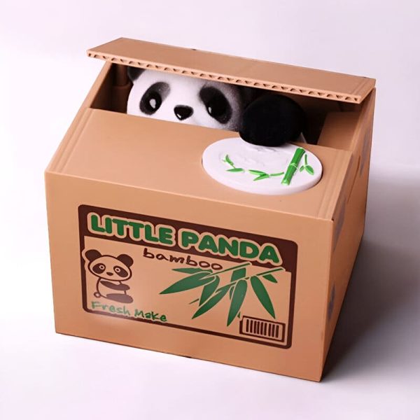Tirelire panda interactive pour apprendre à économiser