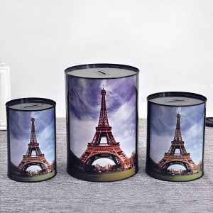 Tirelire moderne inspirée de la ville lumière