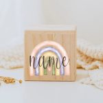 Tirelire en bois personnalisée pour anniversaire fille