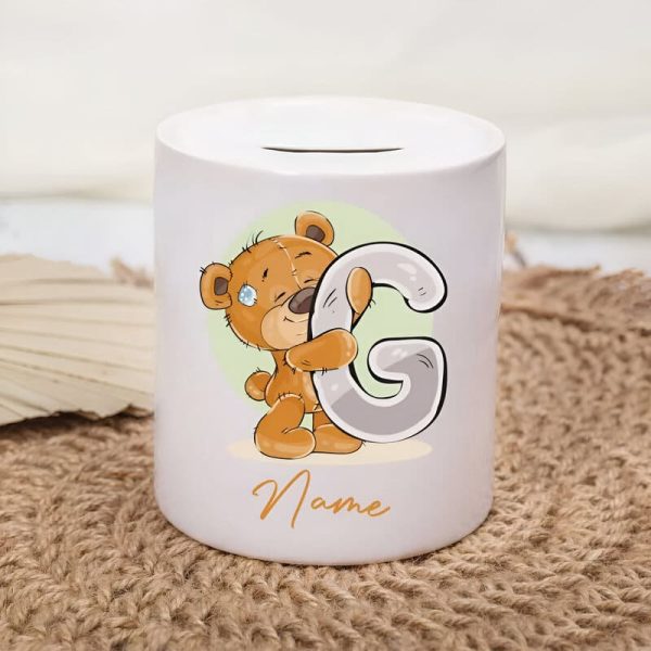 Tirelire avec prénom, objet fun