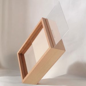 Tirelire personnalisée en bois avec photo