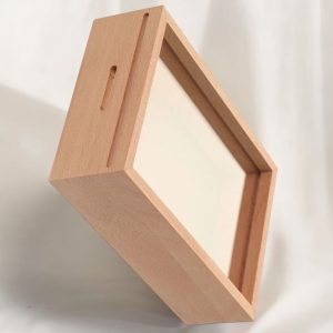 Tirelire photo unique en bois pour enfants