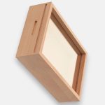 Tirelire en bois personnalisable avec image intégrée
