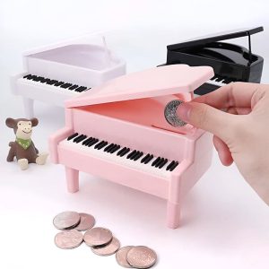 Tirelire en forme de piano, parfaite pour les petits musiciens
