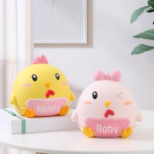 Tirelire Poule en céramique colorée pour enfants