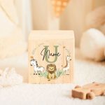 Tirelire en bois personnalisée avec prénom - vue 4
