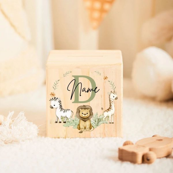 Tirelire en bois sur mesure
