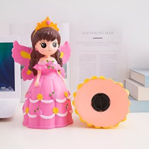 Tirelire en forme de princesse rose