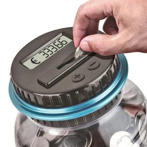 Tirelire numérique avec compteur d'argent intégré