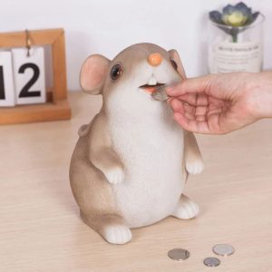 Tirelire rat en céramique pour collectionneurs d'animaux