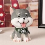Tirelire animale Shiba Inu, accessoire de décoration originale