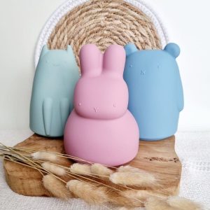 Tirelire silicone colorée pour épargne enfant