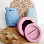 Tirelire souple en silicone pour petits