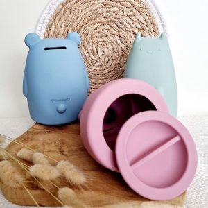 Tirelire souple en silicone pour petits