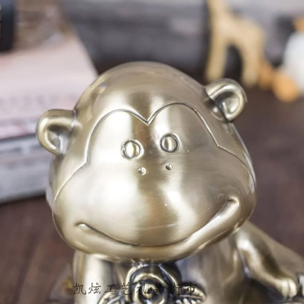 Tirelire en forme de singe pour économies