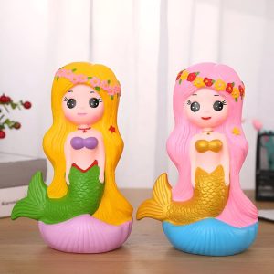 Tirelire Sirène colorée pour enfant