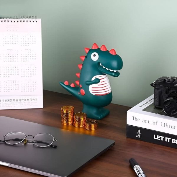 Tirelire T-Rex pour enfants, pratique et ludique