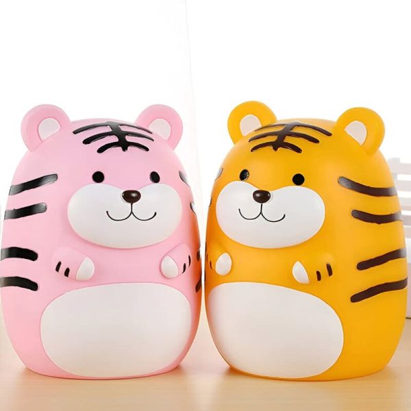 Tirelire en forme de tigre, idéale pour les enfants