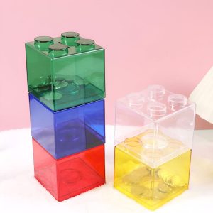 Tirelire transparente pour pièces et billets