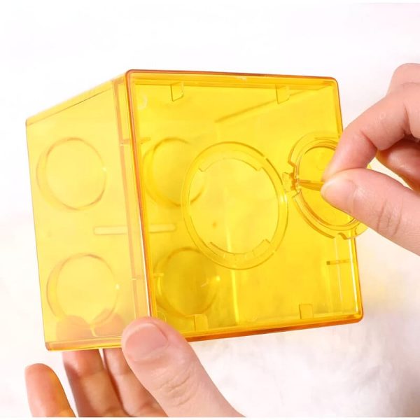 Tirelire cube moderne en acrylique