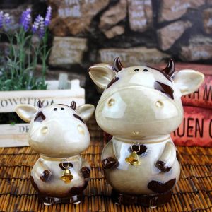 Tirelire Vache en céramique design moderne