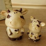 Tirelire en forme de vache pour enfants