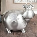 Vache tirelire en métal, cadeau parfait pour les jeunes