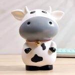 Tirelire en forme de vache, idéale pour économiser de l'argent