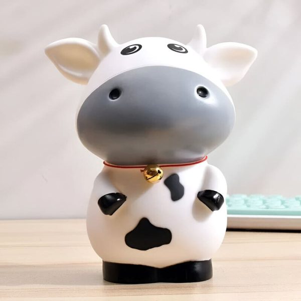 Tirelire en forme de vache, idéale pour économiser de l'argent