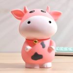 Tirelire vache multicolore, ajout joyeux à la chambre d'enfant