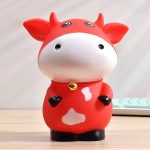 Économiseur d'argent vache multicolore, cadeau original