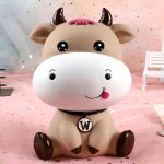 Tirelire vache rose, idéal pour les économies