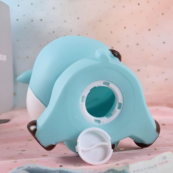 Vache rose en tirelire, style joyeux et coloré