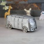Tirelire Van colorée en forme de voiture