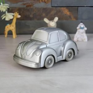 Tirelire voiture coccinelle en céramique colorée