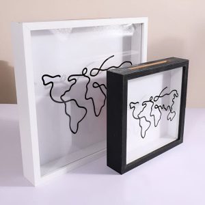 Tirelire Voyage Transparente